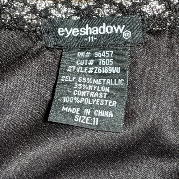Eyeshadow Metallic Strapless Dress Junior's Sz11 - Picture 11 of 11